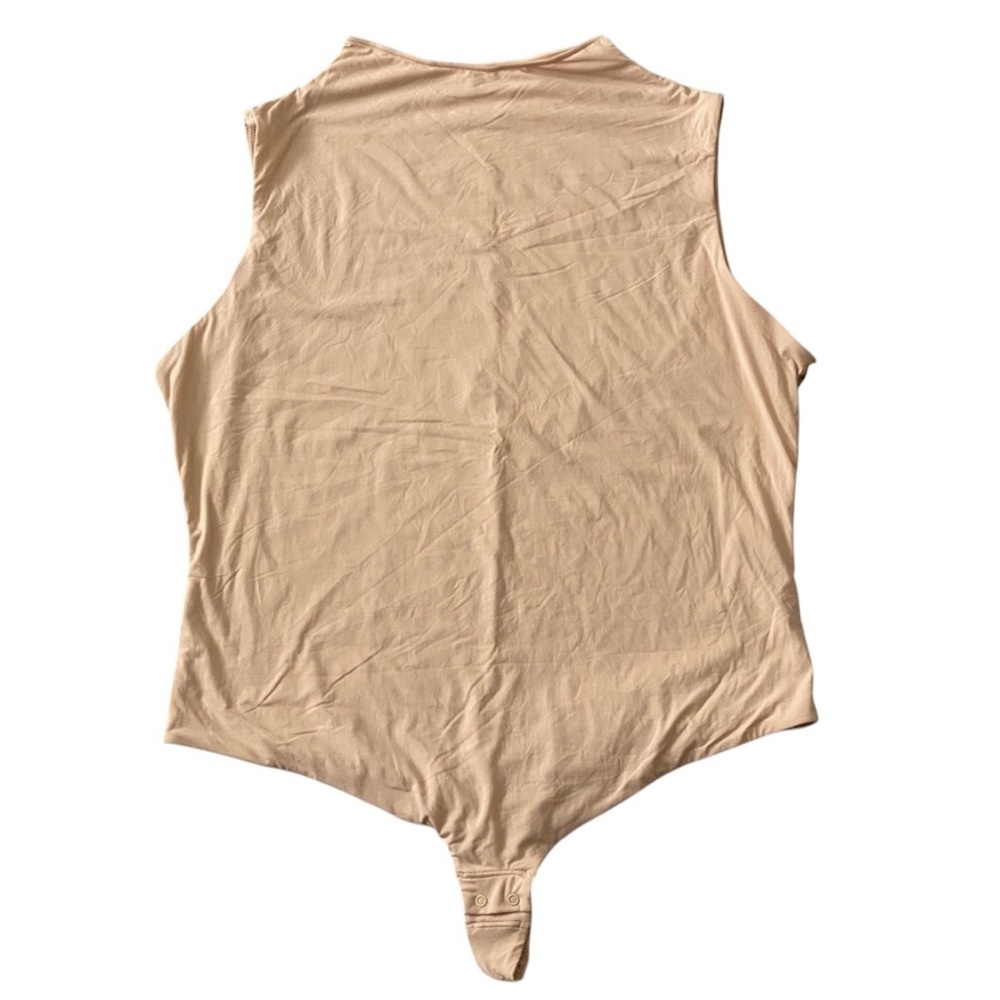 NWT SKIMS Fits Everybody Sleeveless Mock Neck Bodysuit Color MICA - Size 4XL